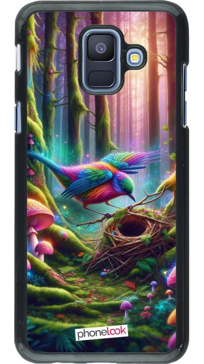 Samsung Galaxy A6 Case Hülle - Vogel Nest Wald