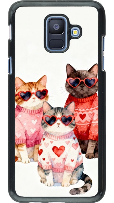 Coque Samsung Galaxy A6 - Saint Valentines Day 26 Cat Love