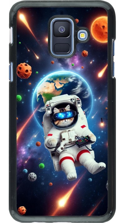 Samsung Galaxy A6 Case Hülle - VR SpaceCat Odyssee