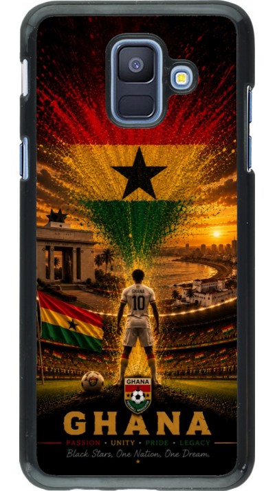 Coque Samsung Galaxy A6 - Football Ghana splash 2026