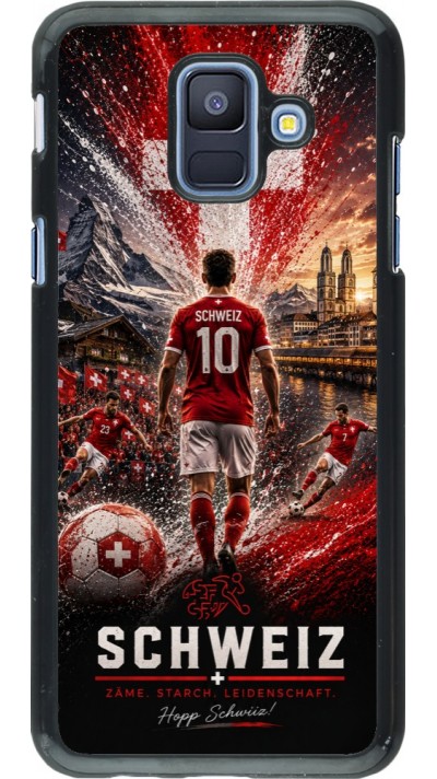 Coque Samsung Galaxy A6 - Football Schweiz splash 2026