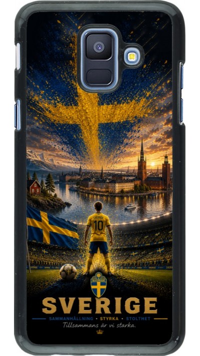 Coque Samsung Galaxy A6 - Football Suède splash 2026