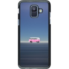 Samsung Galaxy A6 Case Hülle - Spring 23 pink bus