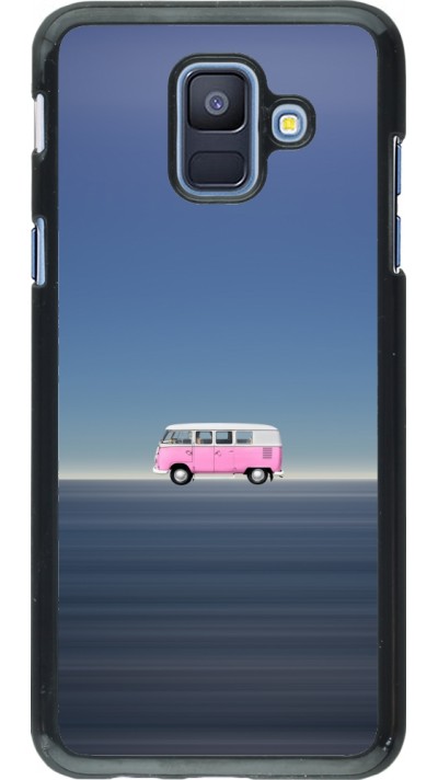 Samsung Galaxy A6 Case Hülle - Spring 23 pink bus