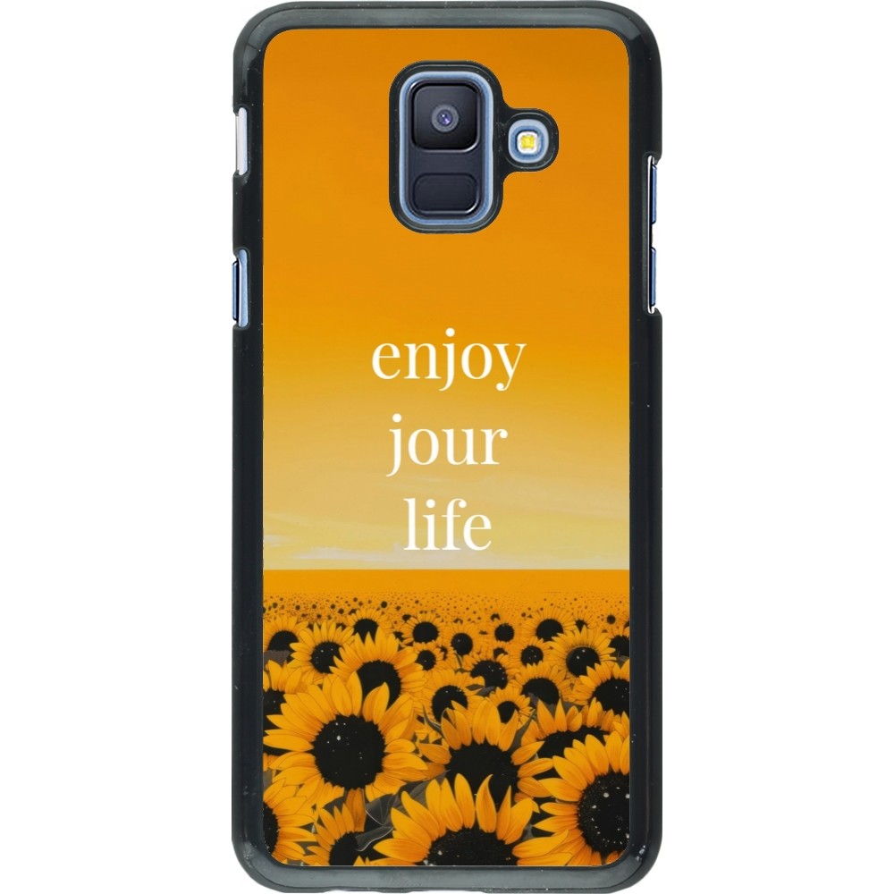Samsung Galaxy A6 Case Hülle - Summer 2025 Enjoy your life