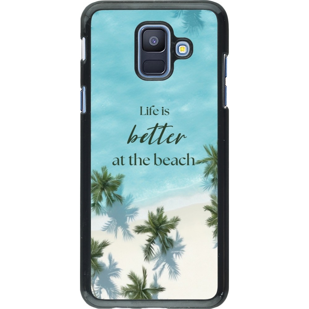 Samsung Galaxy A6 Case Hülle - Summer 2025 Life is better at the beach