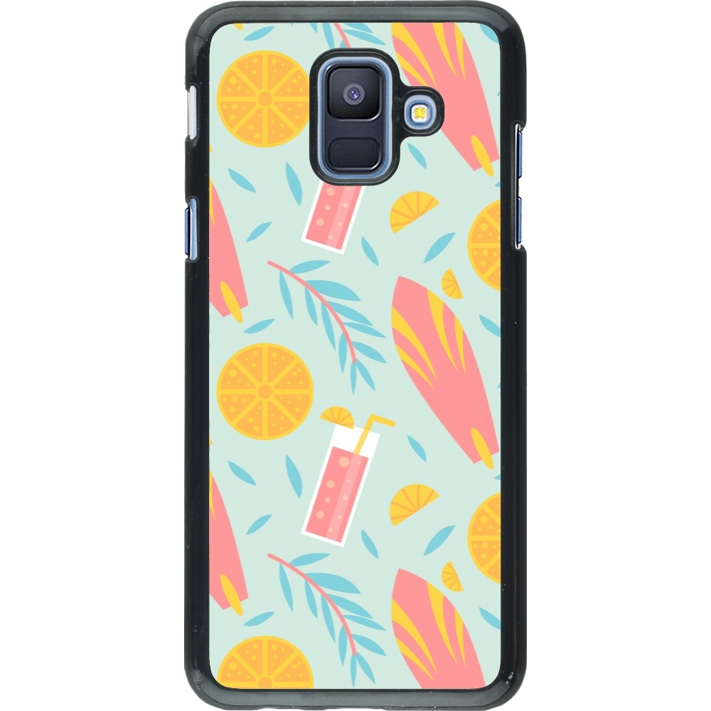 Samsung Galaxy A6 Case Hülle - Summer 2025 Pattern citron