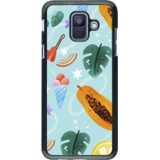 Samsung Galaxy A6 Case Hülle - Summer 2025 Pattern papaya