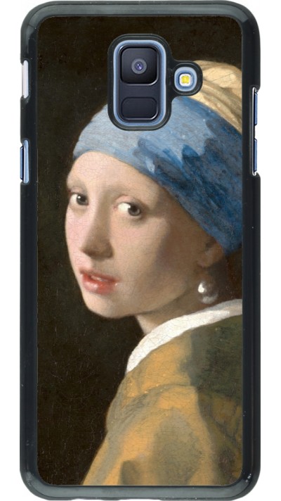 Coque Samsung Galaxy A6 - Tableau art - La Jeune fille à la perle - Johannes Vermeer