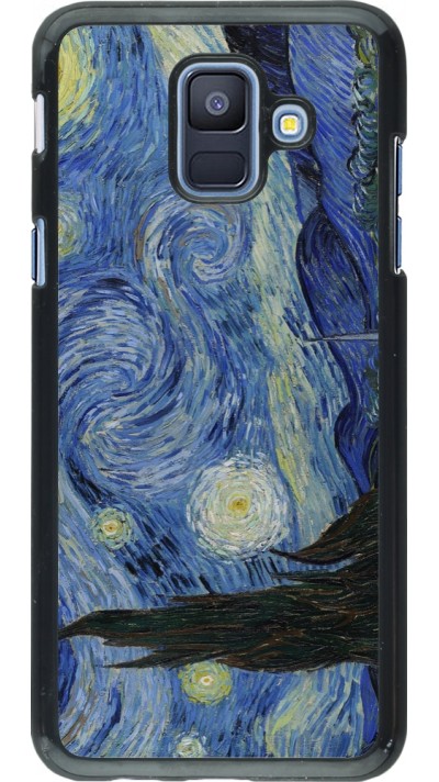 Coque Samsung Galaxy A6 - Tableau art - La Nuit étoilée - Van Gogh