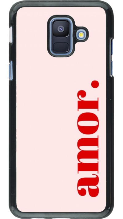 Samsung Galaxy A6 Case Hülle - Valentine 2024 amor