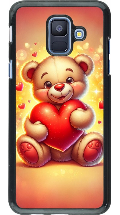 Samsung Galaxy A6 Case Hülle - Valentin 2024 Teddy Liebe