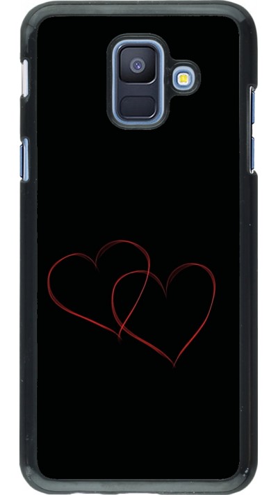 Samsung Galaxy A6 Case Hülle - Valentine 2023 attached heart