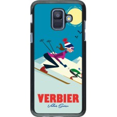 Samsung Galaxy A6 Case Hülle - Verbier Ski Downhill