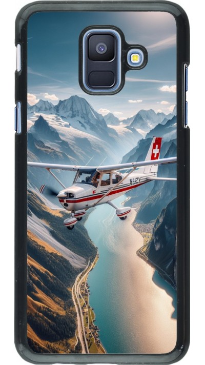 Samsung Galaxy A6 Case Hülle - Schweizer Alpenflug