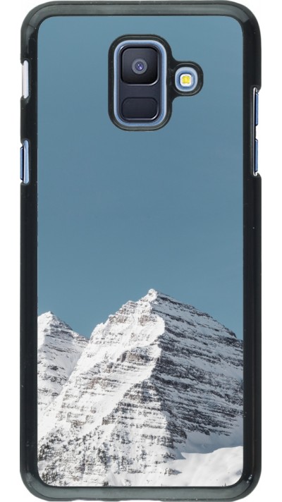 Samsung Galaxy A6 Case Hülle - Winter 22 blue sky mountain