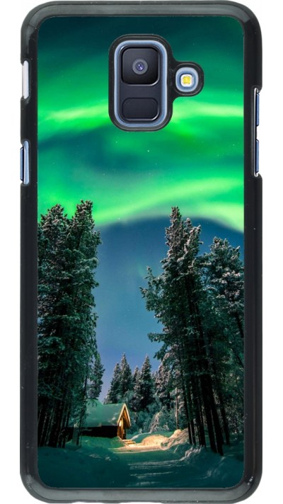 Samsung Galaxy A6 Case Hülle - Winter 22 Northern Lights