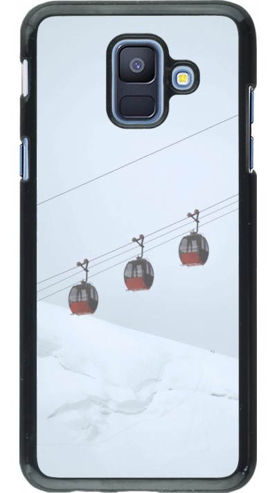 Samsung Galaxy A6 Case Hülle - Winter 22 ski lift
