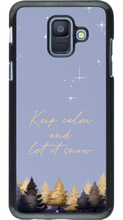 Samsung Galaxy A6 Case Hülle - Winter 25 Winter illustration of trees