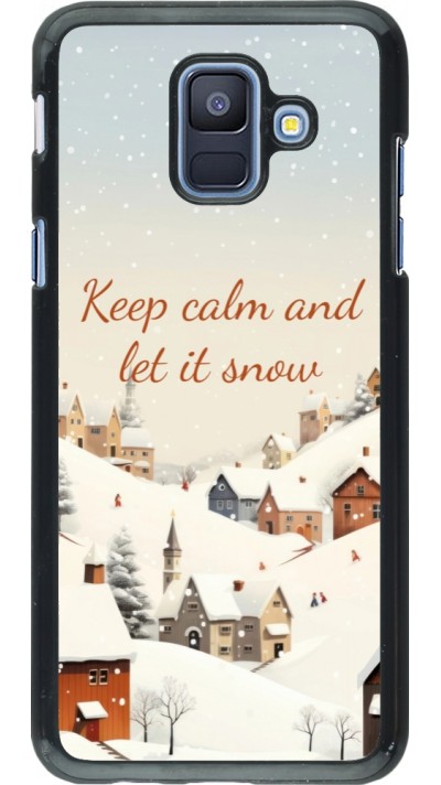 Samsung Galaxy A6 Case Hülle - Winter 25 Winter Keep calm and let it snow