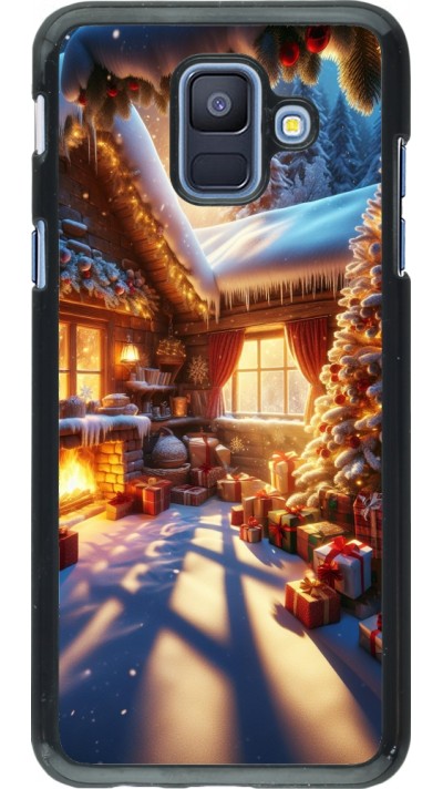 Samsung Galaxy A6 Case Hülle - Weihnachten Chalet Feerie