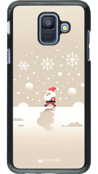 Samsung Galaxy A6 Case Hülle - Weihnachten 2023 Minimalistischer Weihnachtsmann