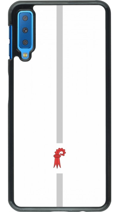 Samsung Galaxy A7 Case Hülle - Kanton BL weiss