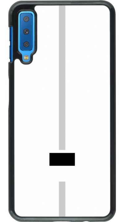 Samsung Galaxy A7 Case Hülle - Kanton FR weiss