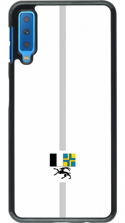 Samsung Galaxy A7 Case Hülle - Kanton GR weiss