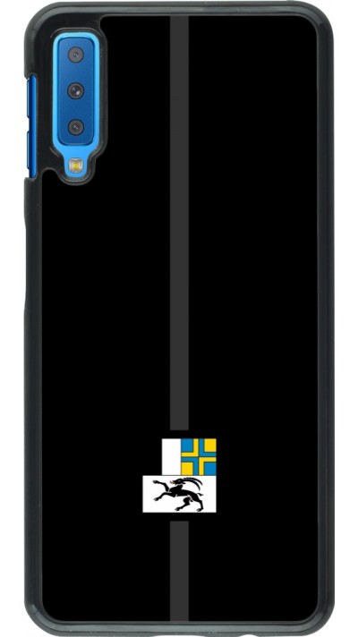 Samsung Galaxy A7 Case Hülle - Kanton GR schwarz