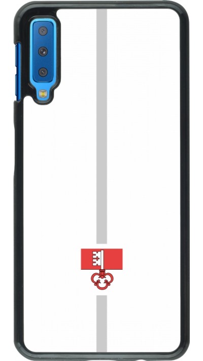 Samsung Galaxy A7 Case Hülle - Kanton OW weiss