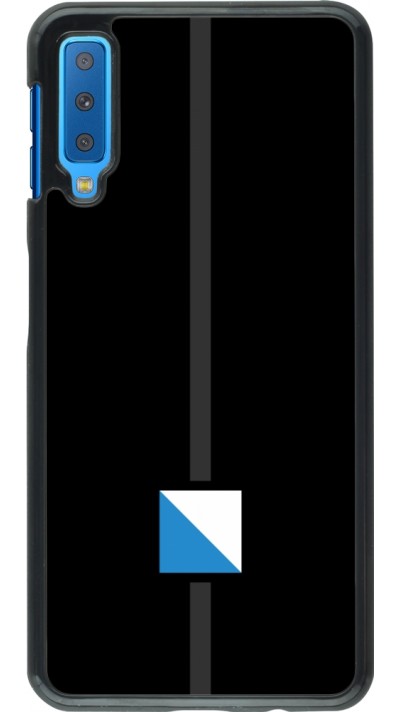 Samsung Galaxy A7 Case Hülle - Kanton ZH schwarz
