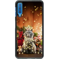 Samsung Galaxy A7 Case Hülle - Christmas 25 Xmas Cat