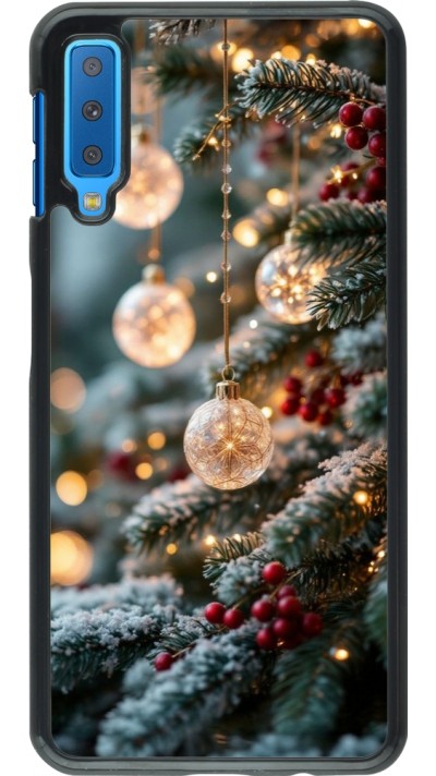 Samsung Galaxy A7 Case Hülle - Christmas 25 Xmas Decorated Tree