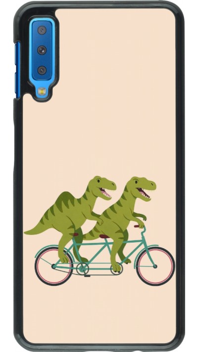 Samsung Galaxy A7 Case Hülle - Dinosaurs on bikes 2026