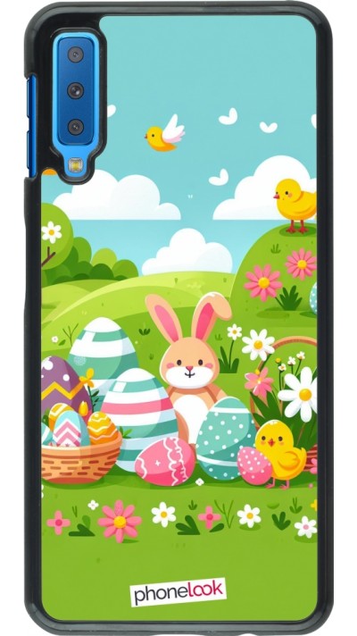 Samsung Galaxy A7 Case Hülle - Ostern 2025 Gruen