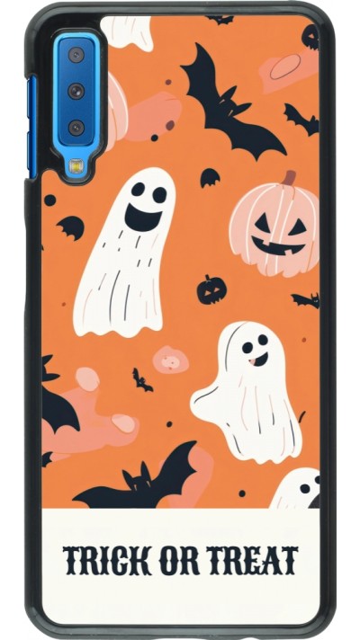 Samsung Galaxy A7 Case Hülle - Halloween 2025 Trick treat