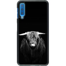 Samsung Galaxy A7 Case Hülle - Highland calf black