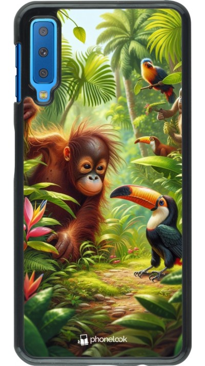 Samsung Galaxy A7 Case Hülle - Tropischer Dschungel Tayrona