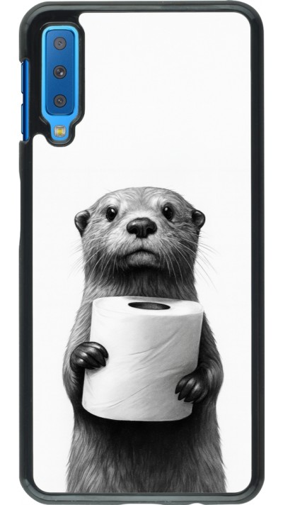 Coque Samsung Galaxy A7 - Loutre papier de toilette