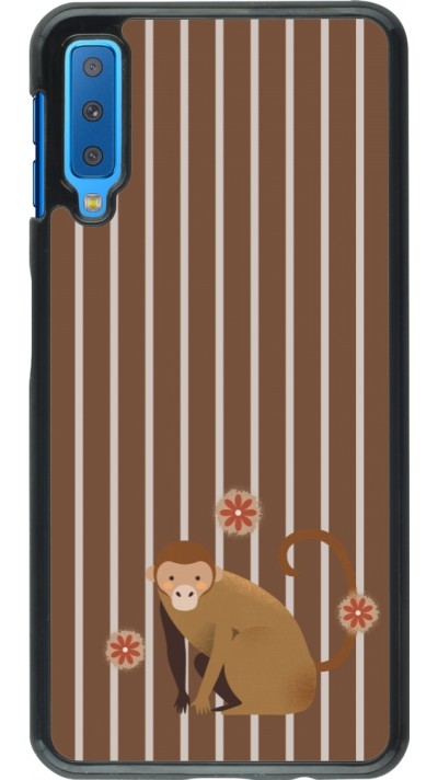 Coque Samsung Galaxy A7 - Monkey with stripes Coque Samsung Galaxy A7 - Monkey with stripes