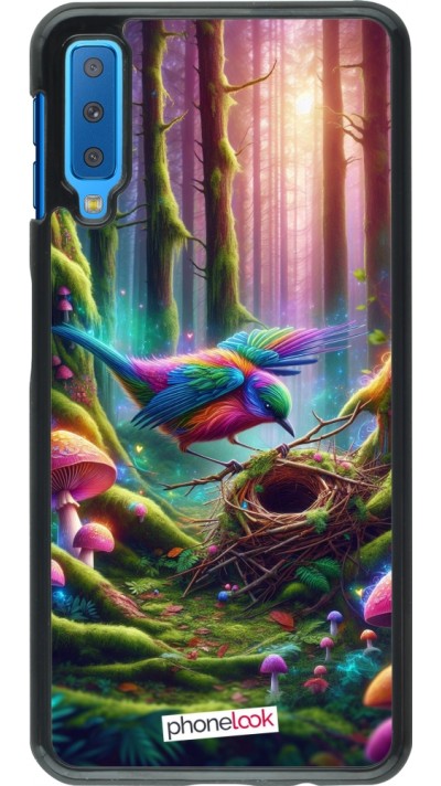 Samsung Galaxy A7 Case Hülle - Vogel Nest Wald