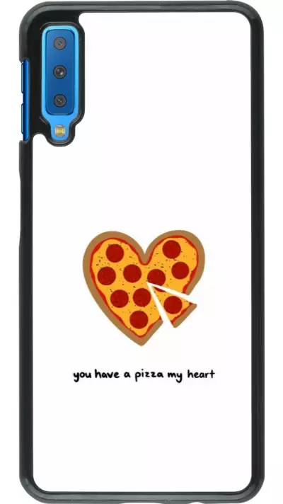Samsung Galaxy A7 Case Hülle - Saint Valentines Day 26 You have my pizza heart
