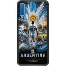 Samsung Galaxy A7 Case Hülle - Fussball Argentinien splash 2026