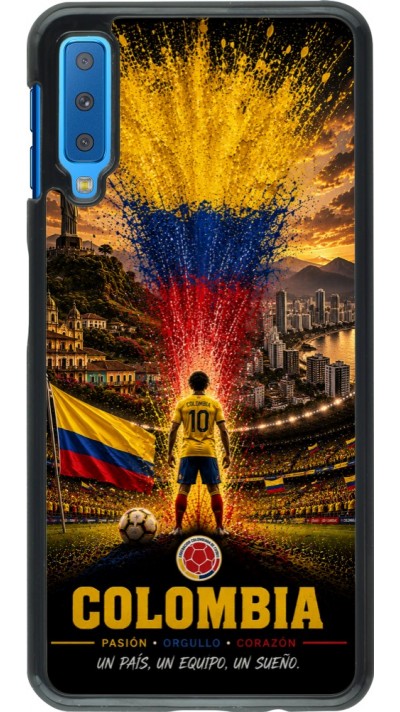 Samsung Galaxy A7 Case Hülle - Fussball Kolumbien splash 2026
