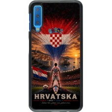 Samsung Galaxy A7 Case Hülle - Fussball Kroatien splash 2026