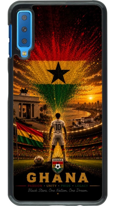 Samsung Galaxy A7 Case Hülle - Fussball Ghana splash 2026