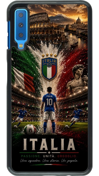 Samsung Galaxy A7 Case Hülle - Fussball Italien splash 2026