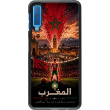 Samsung Galaxy A7 Case Hülle - Fussball Marokko splash 2026