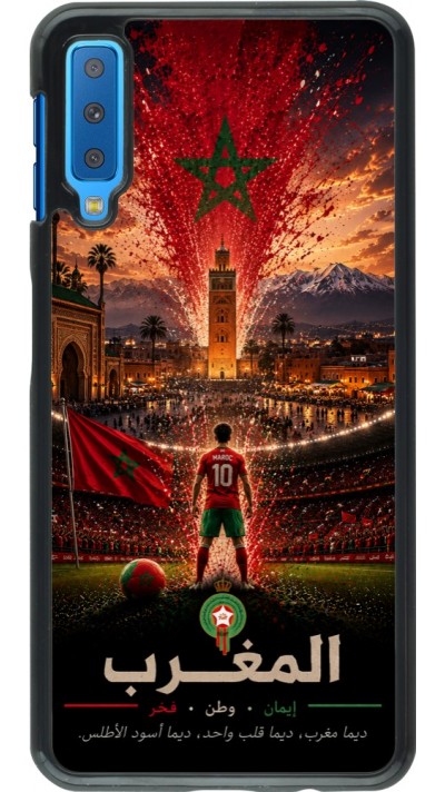 Samsung Galaxy A7 Case Hülle - Fussball Marokko splash 2026
